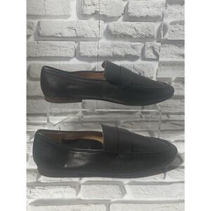 Madewell Women's The Lacey Loafer in True Black Leather Slip On Size 12